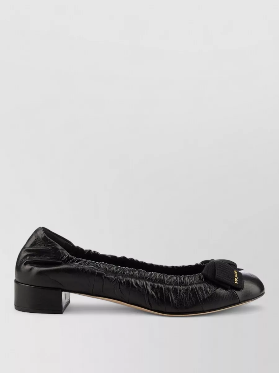 Prada Leather Ballerina Shoes