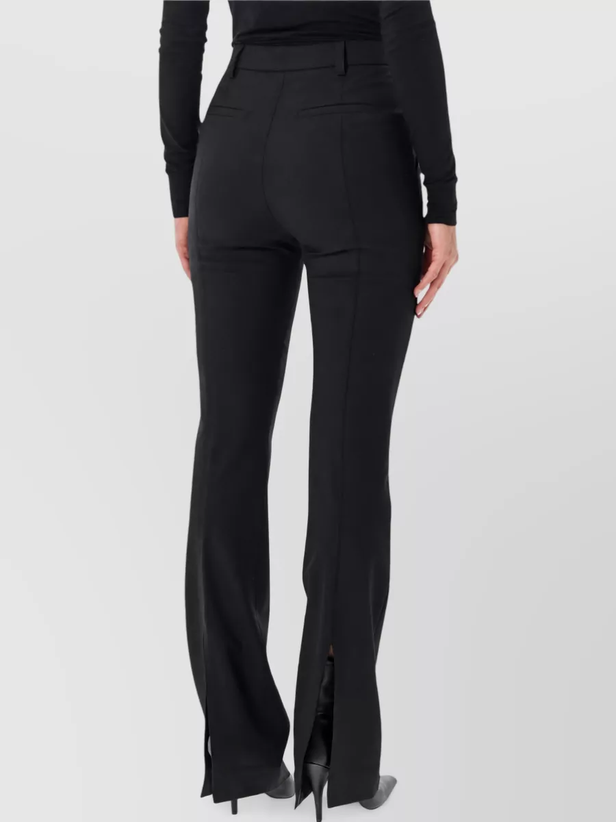 Thelatest high-rise slim flared trousers
