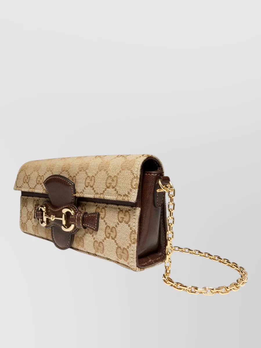 Gucci Leather Chain Wallet