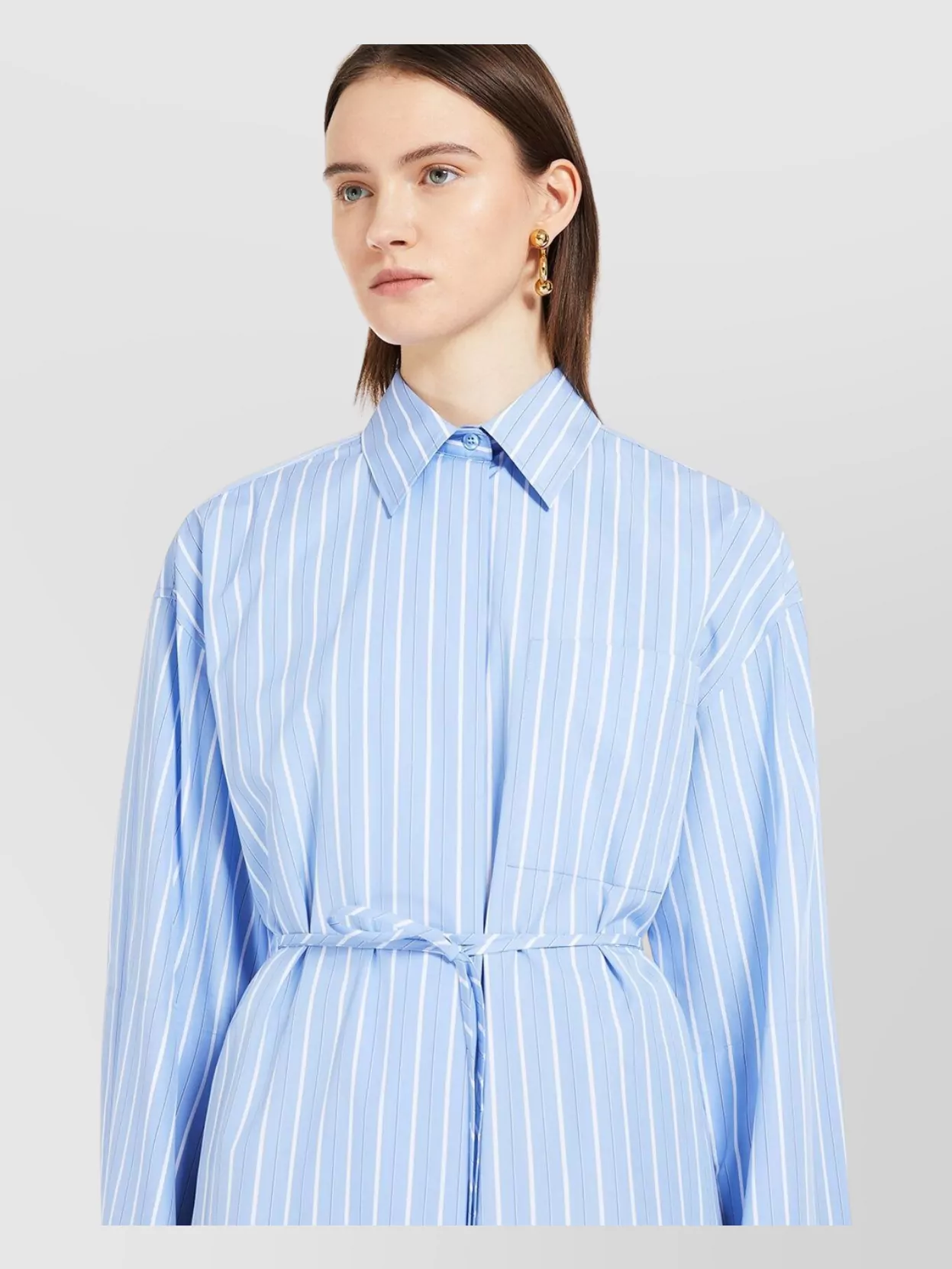 Sportmax Lapel Long-sleeved Dress
