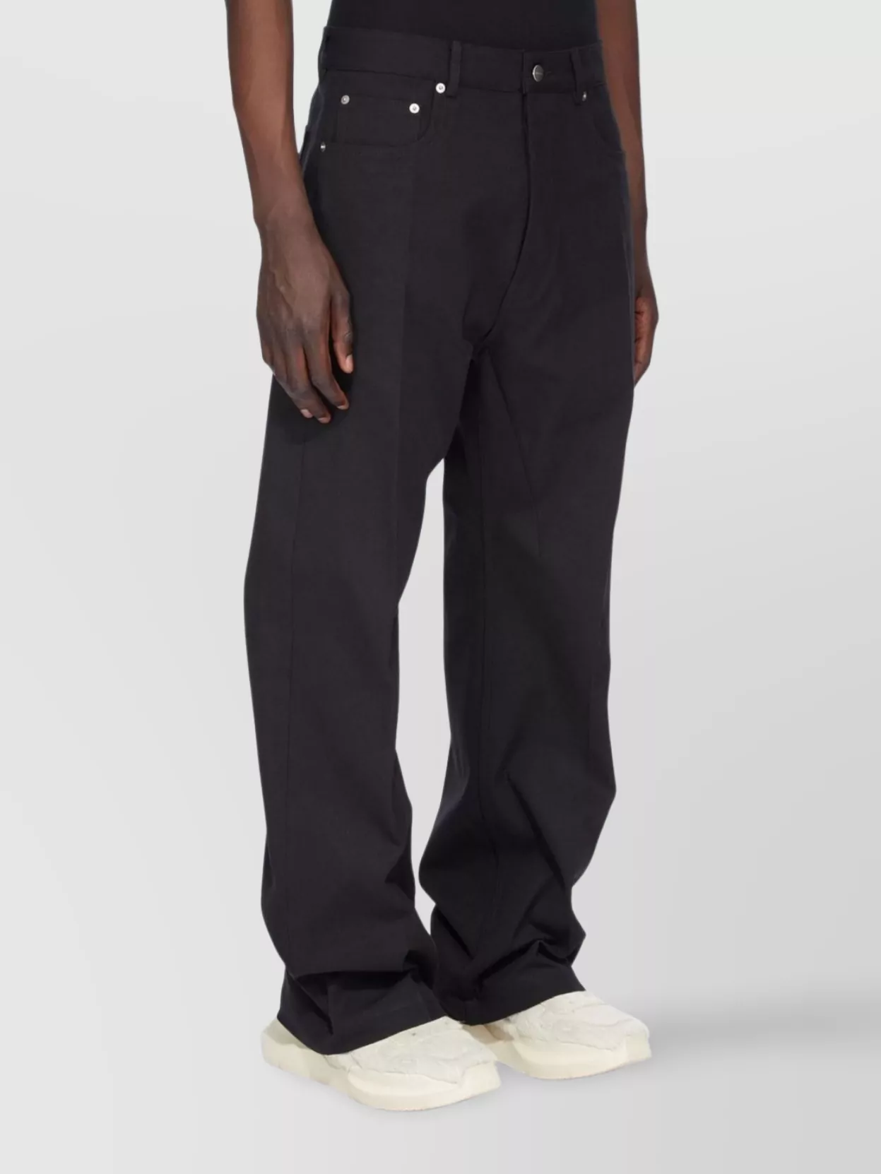 Rick Owens Straight Leg Cotton Jeans Pockets