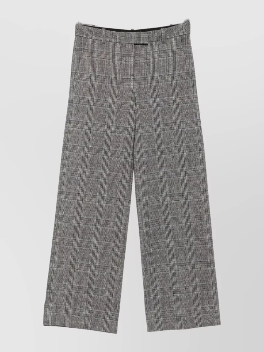 Circolo 1901 checked straight-leg suit trousers