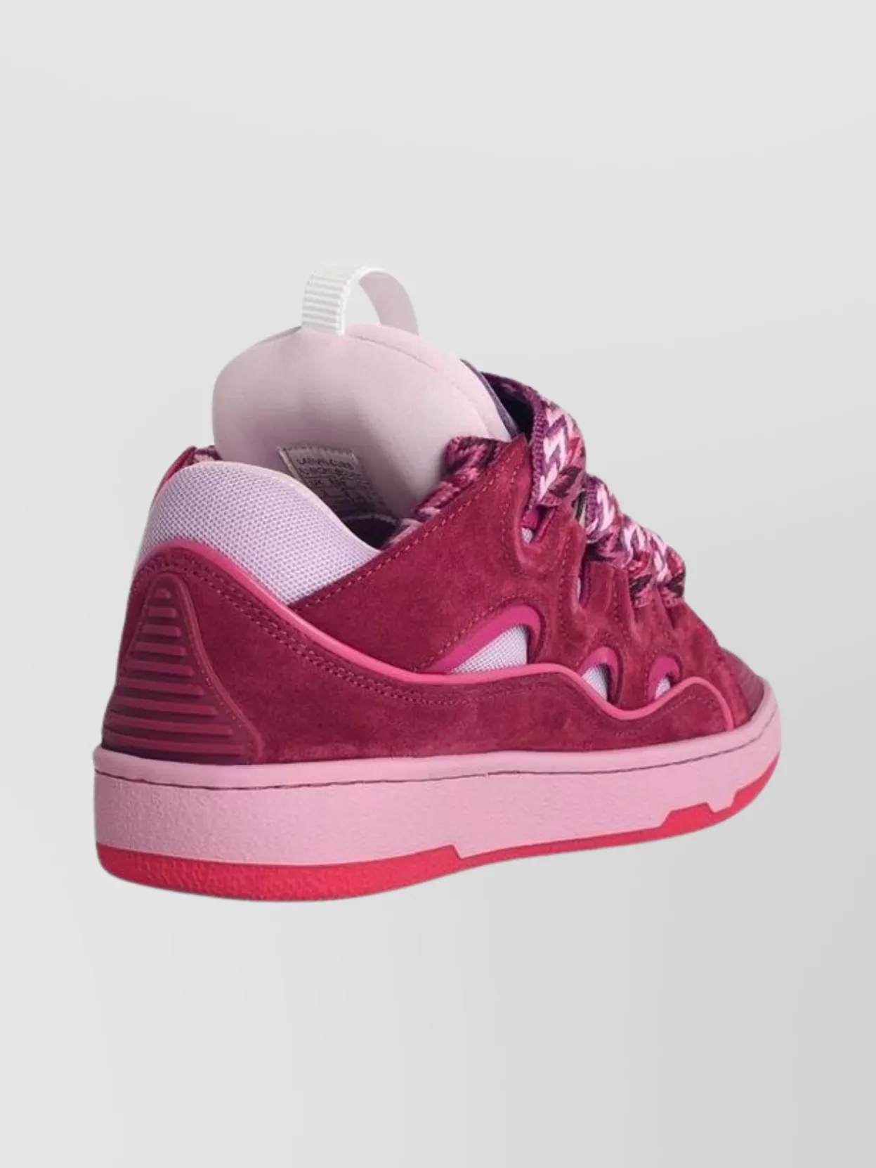 Lanvin Leather Blend Sneakers Featuring Contrast Stitching