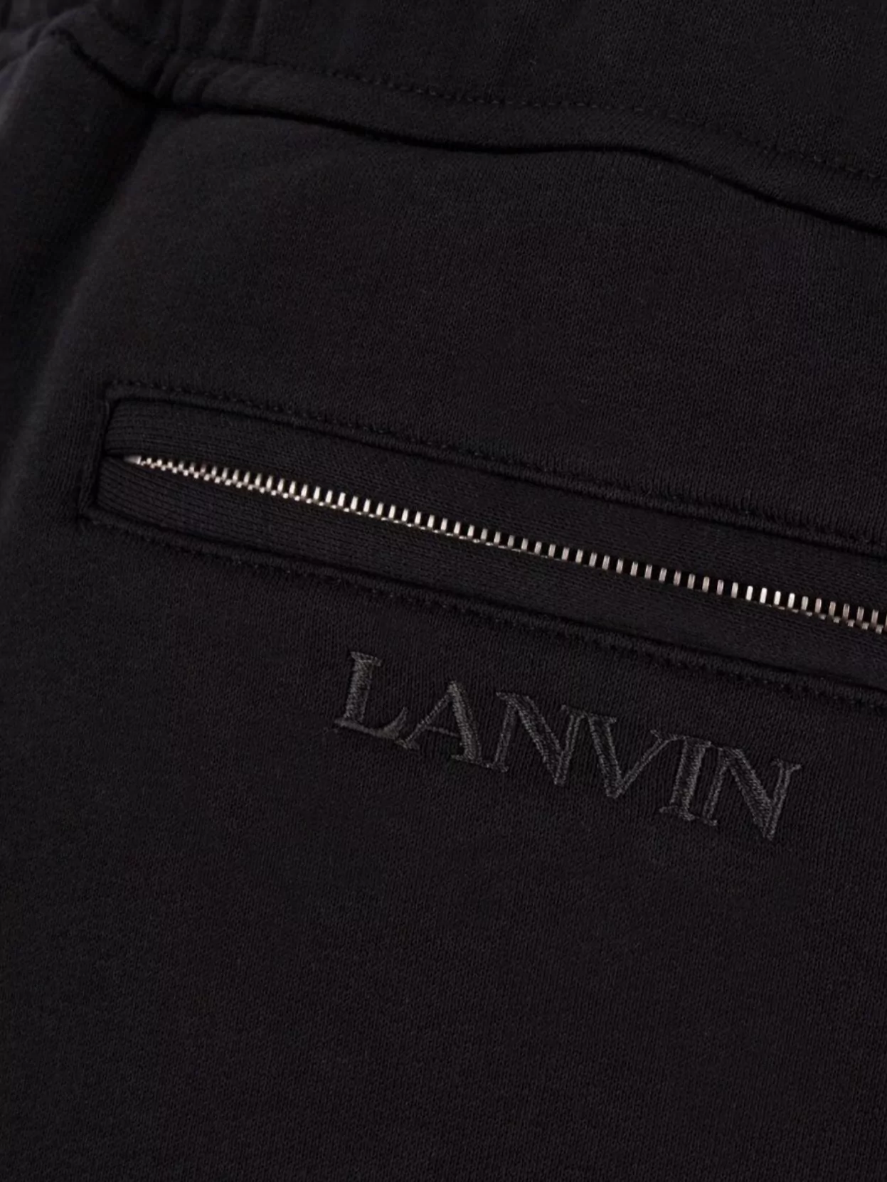Lanvin Cotton Joggers With Side Stripes And Embroidery