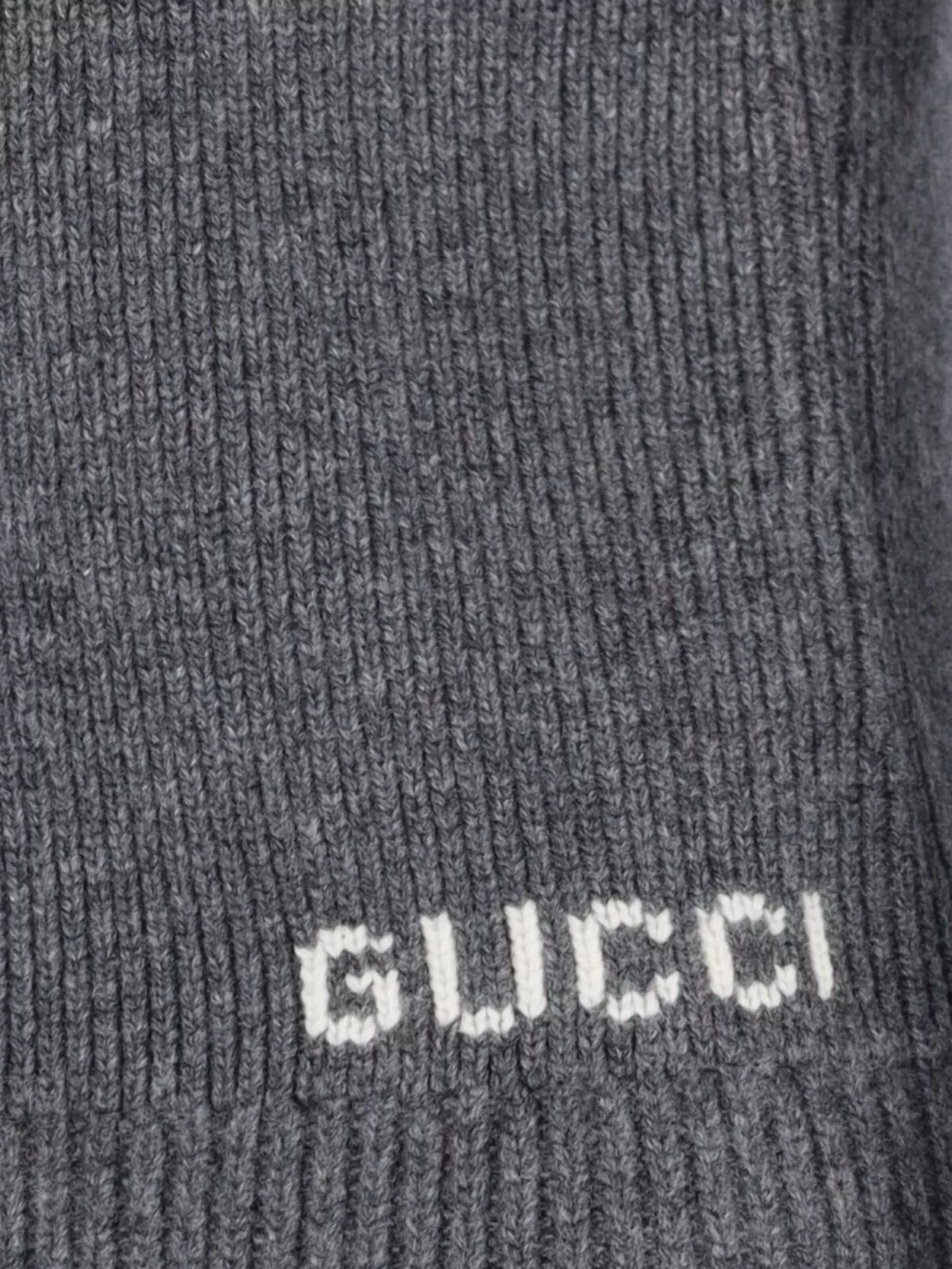 Gucci Embellished Collar Short Sleeve Ribbed Knitwear In Grey