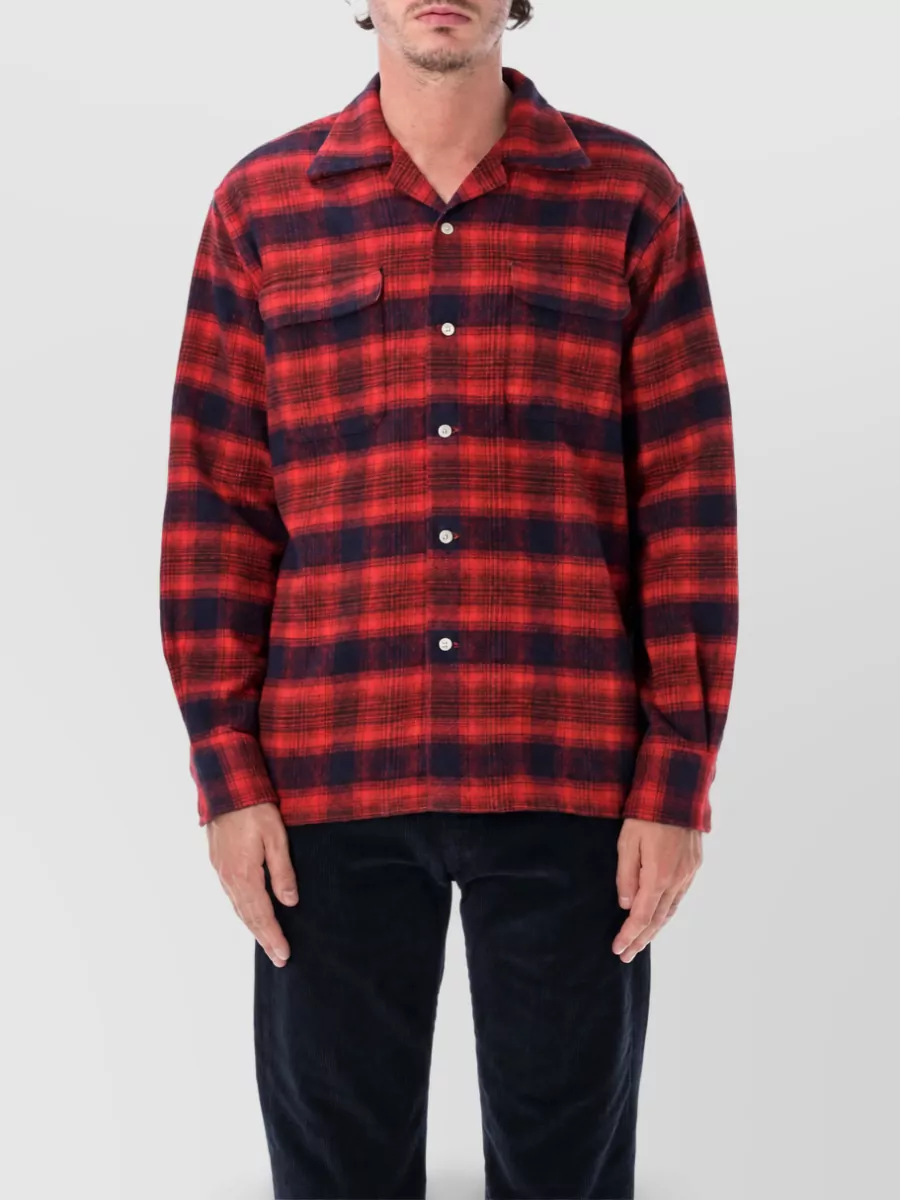 Fortela checked bowling shirt