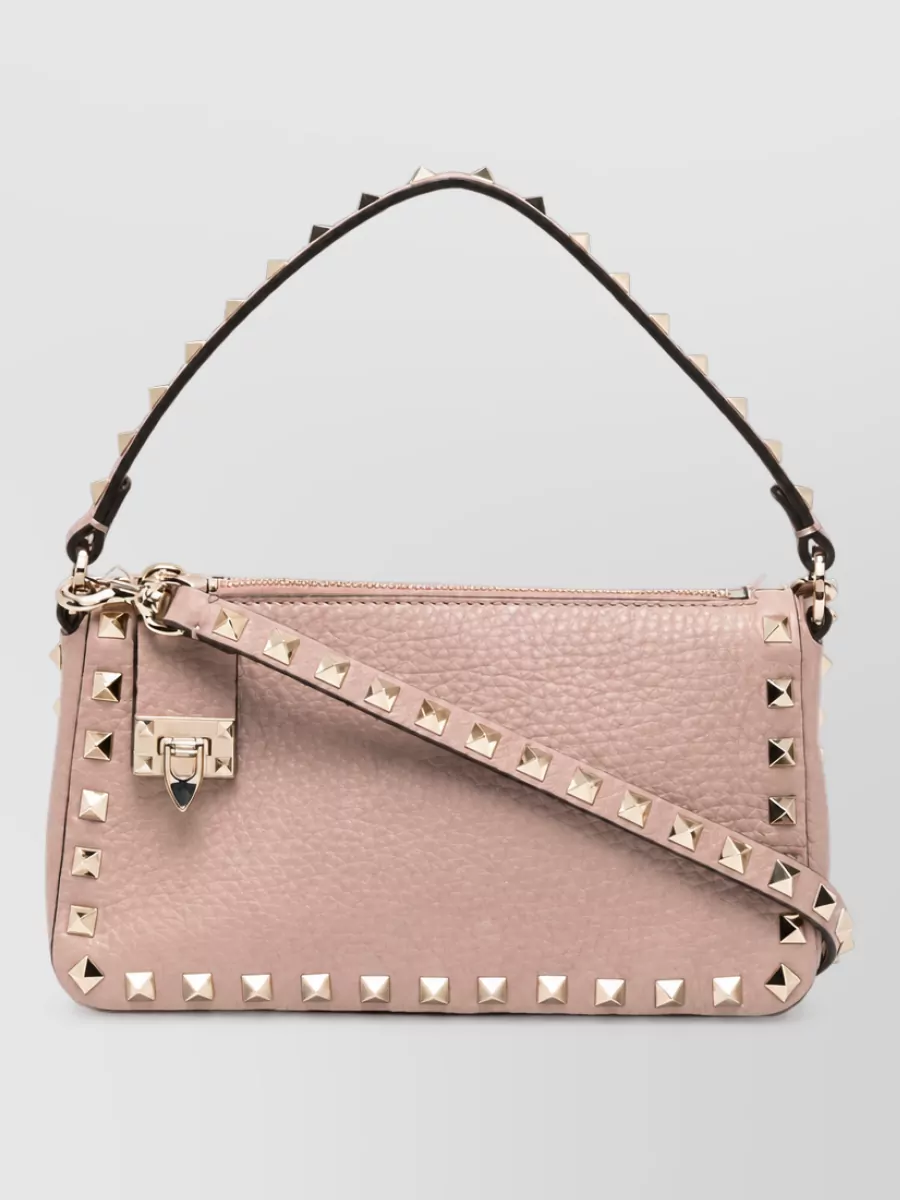 Valentino leather small rockstud crossbody bag