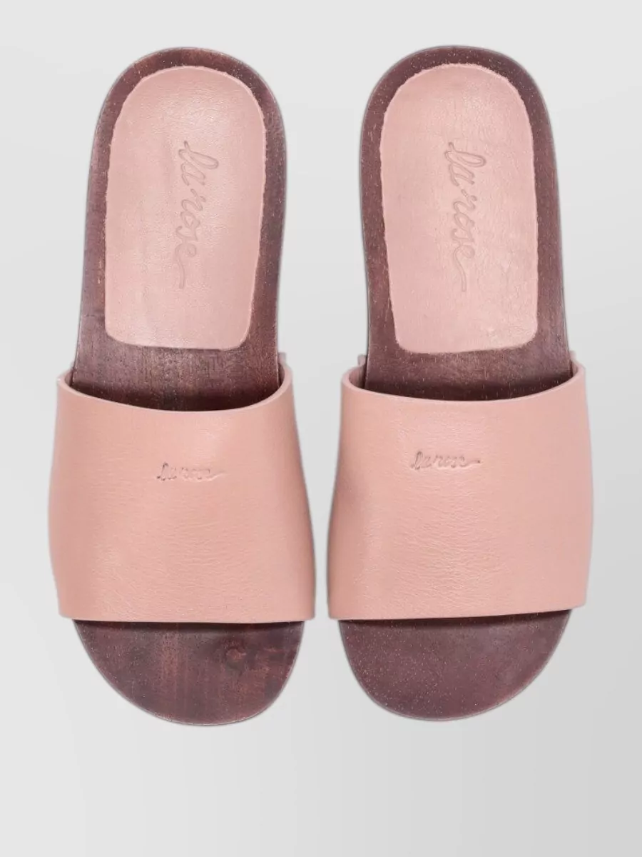 La Rose Leather Sandals