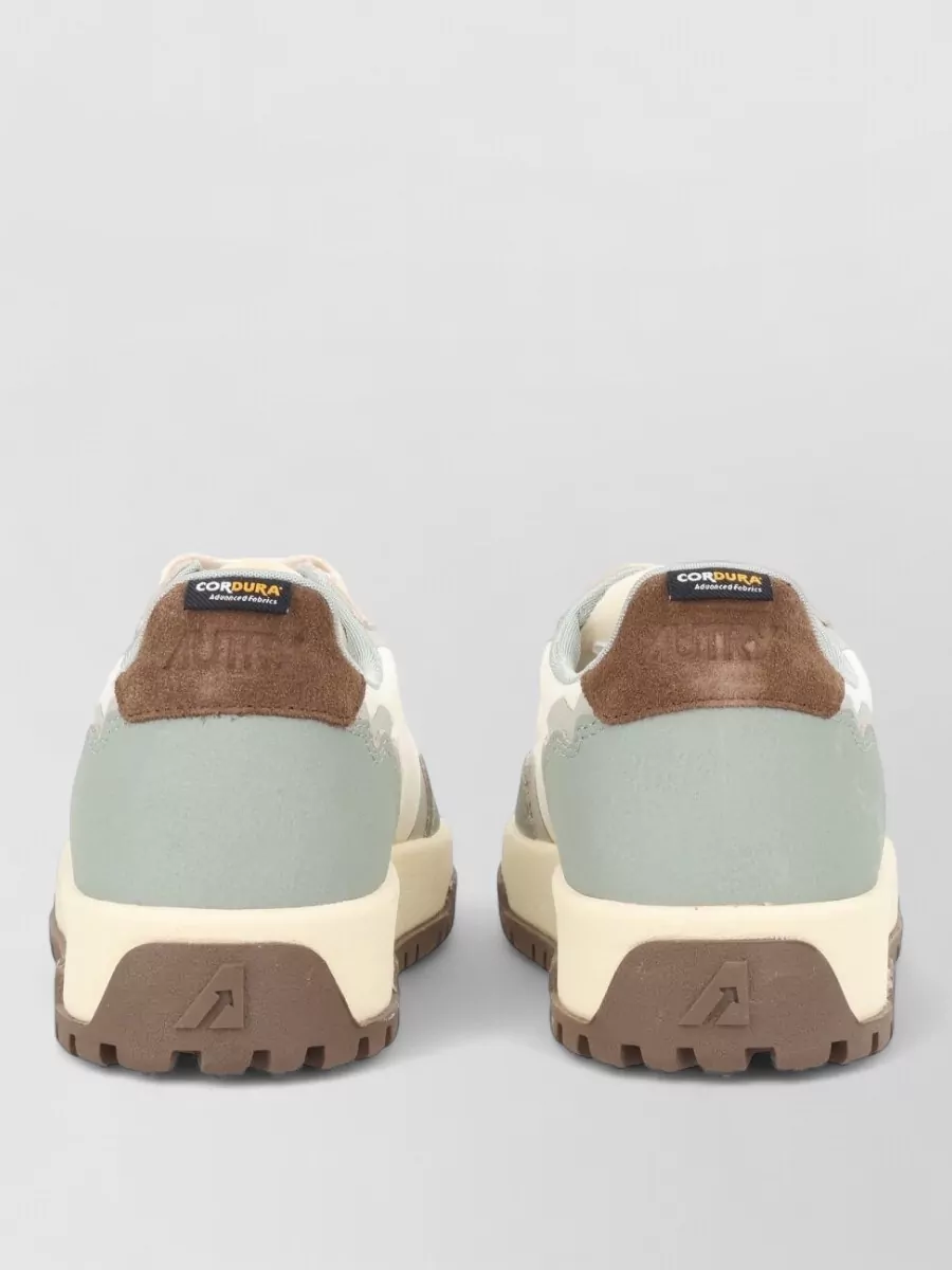 Autry Sneakers Contrast Panels Perforated Toe Rubber Sole