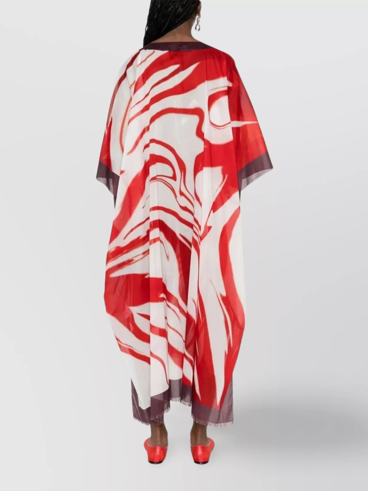 Dries Van Noten Abstract Print Short Sleeve Dress In Multi