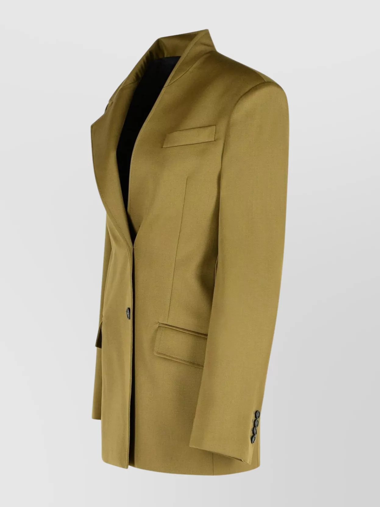 The Attico Wool Blazer With Vent And Pockets