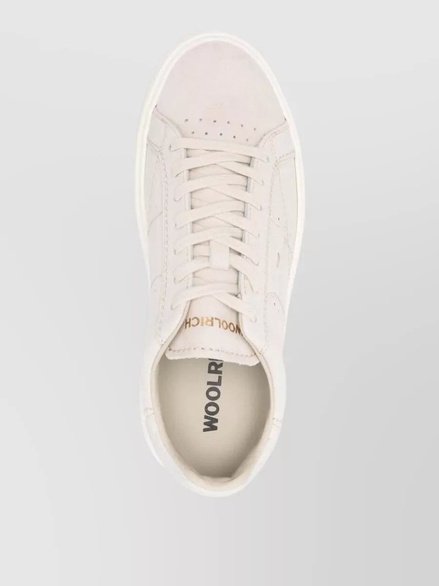 Woolrich Leather Panelled Low-Top Sneakers