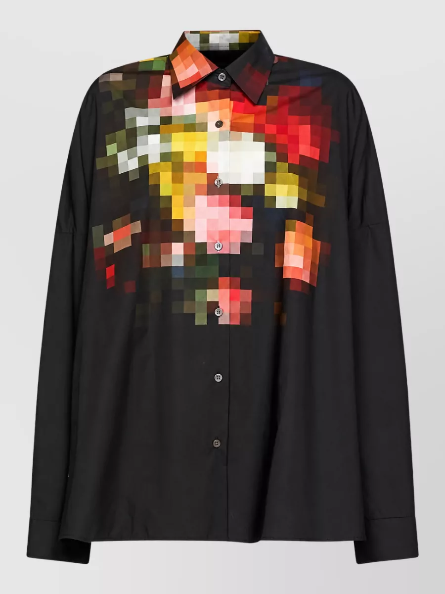 Dries Van Noten Cotton oversized printed shirt