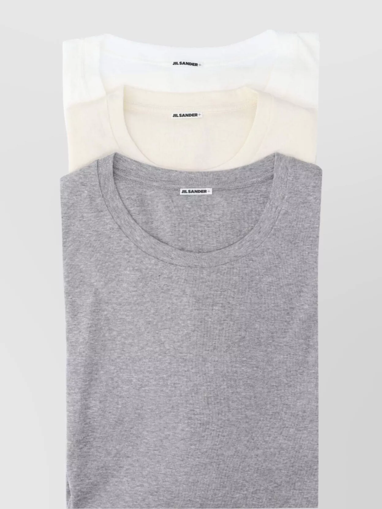 Jil Sander Crew Neck Pack Of Three Plain Design