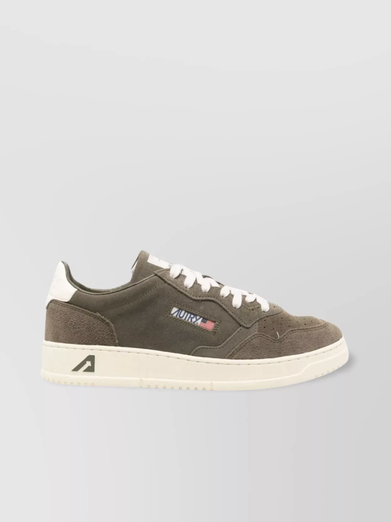 Autry Low-top Suede Sneakers With Rubber Sole And Lace-up Closure