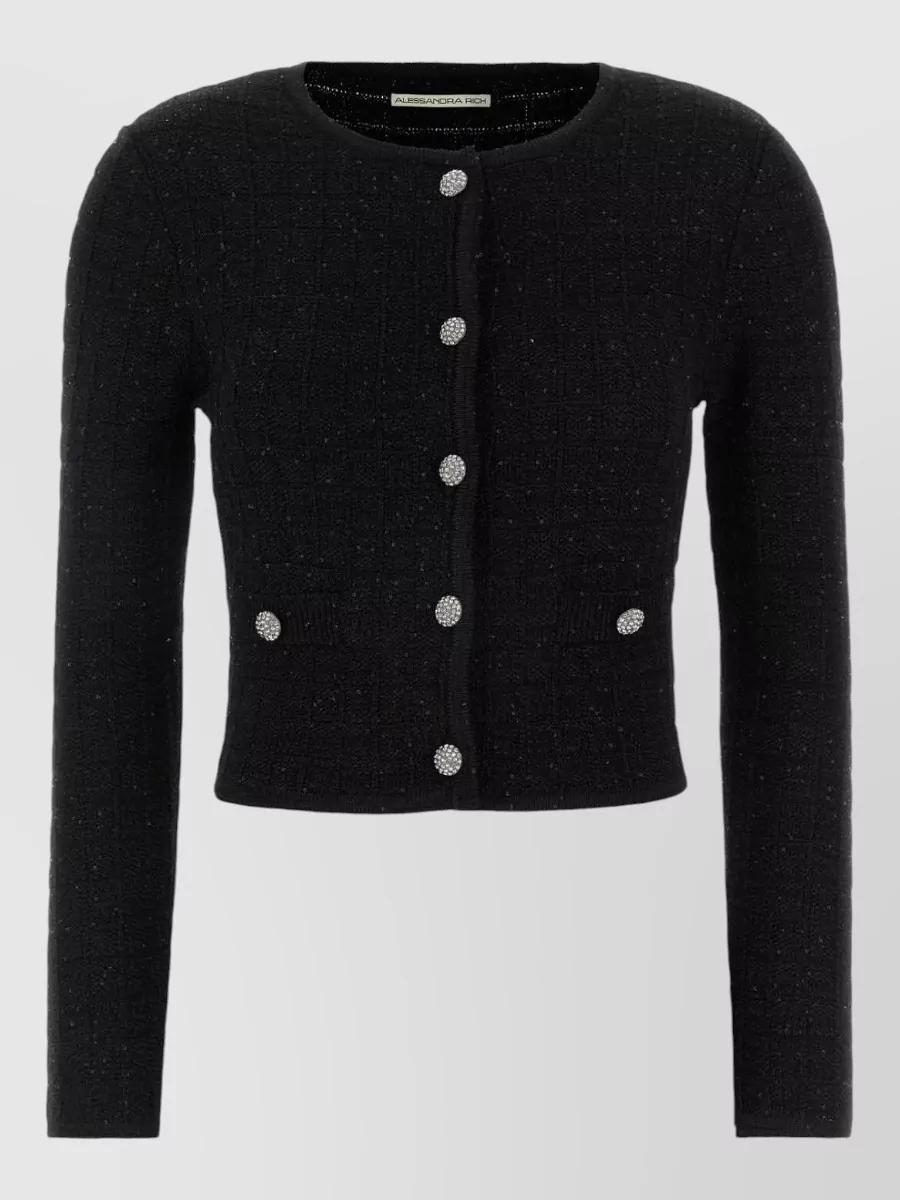 Alessandra Rich Bouclé Cardigan