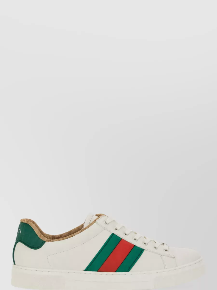 Gucci Leather Low-Top Sneakers