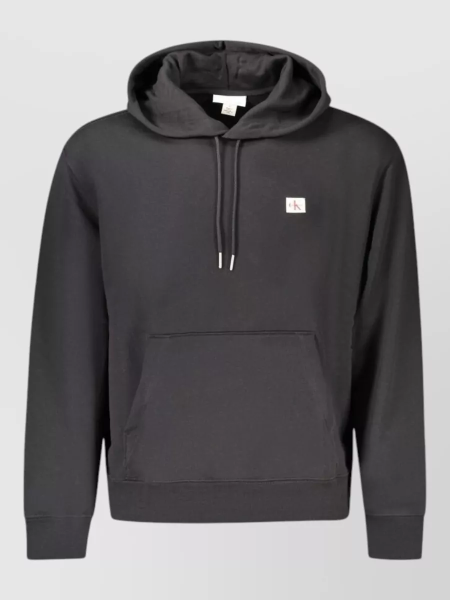 Calvin Klein logo-patch hoodie