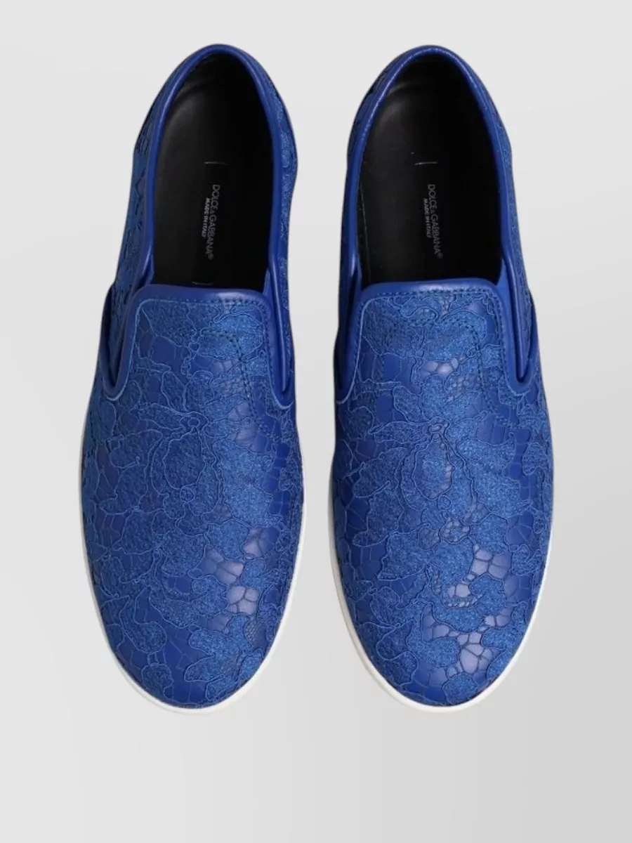 Dolce&Gabbana Leather Slip-On Sneakers