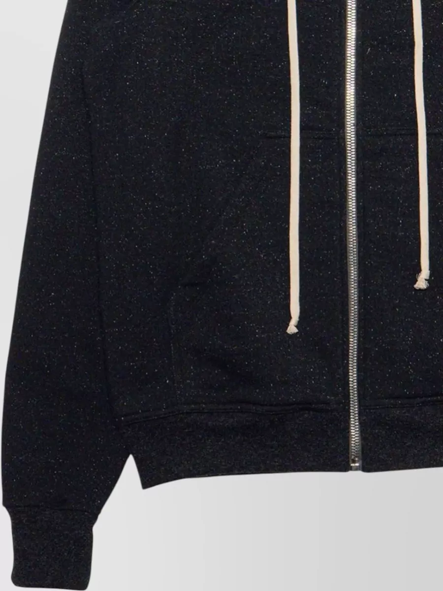 Rick Owens Wool Hooded Zip Sweatshirt