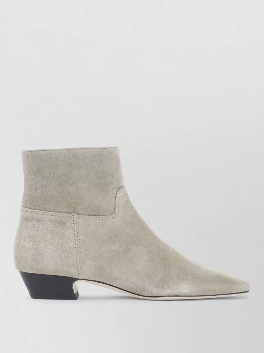 Stuart Weitzman Suede Leather Ankle Boots