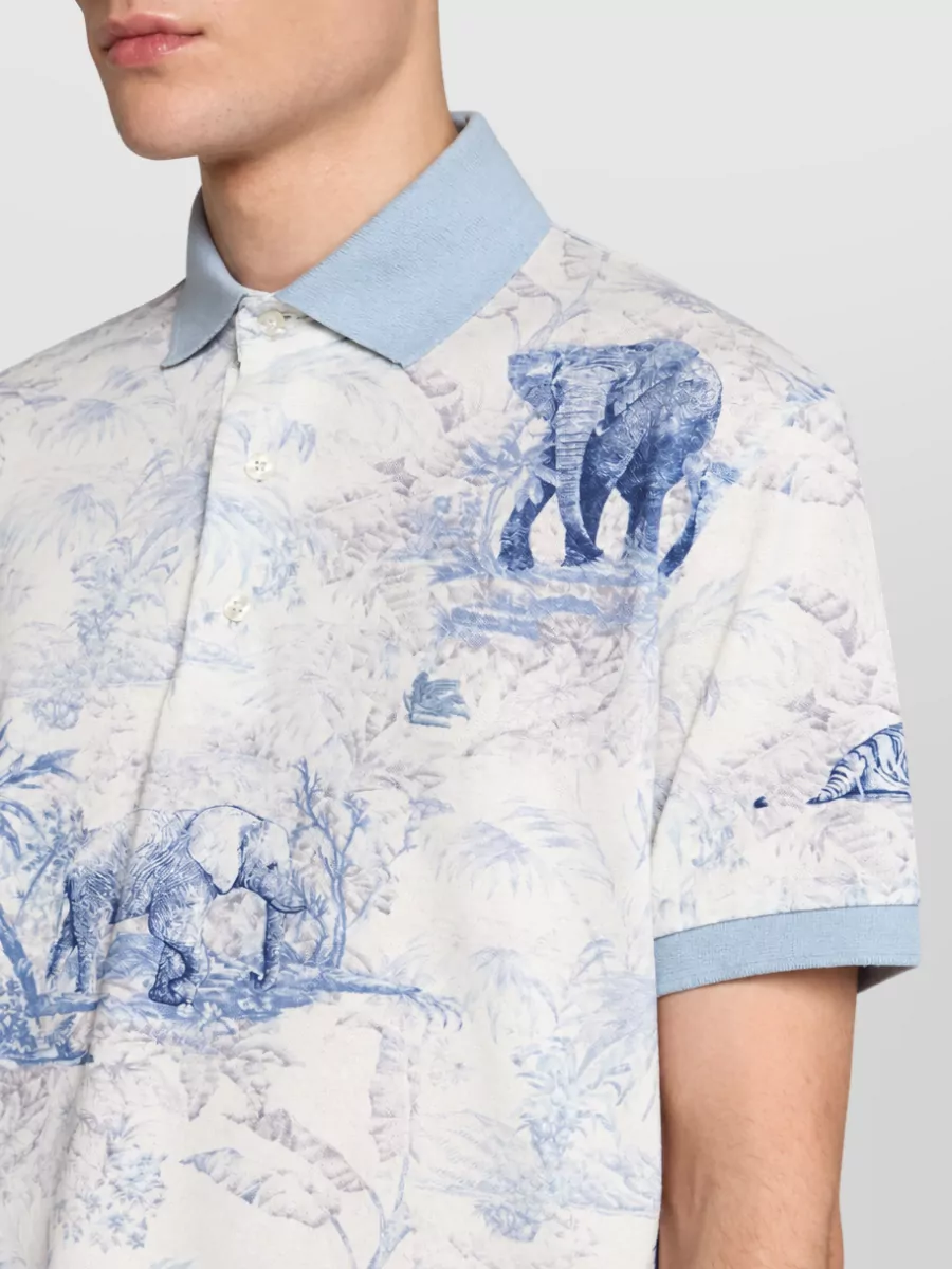Etro Printed Polo Shirt