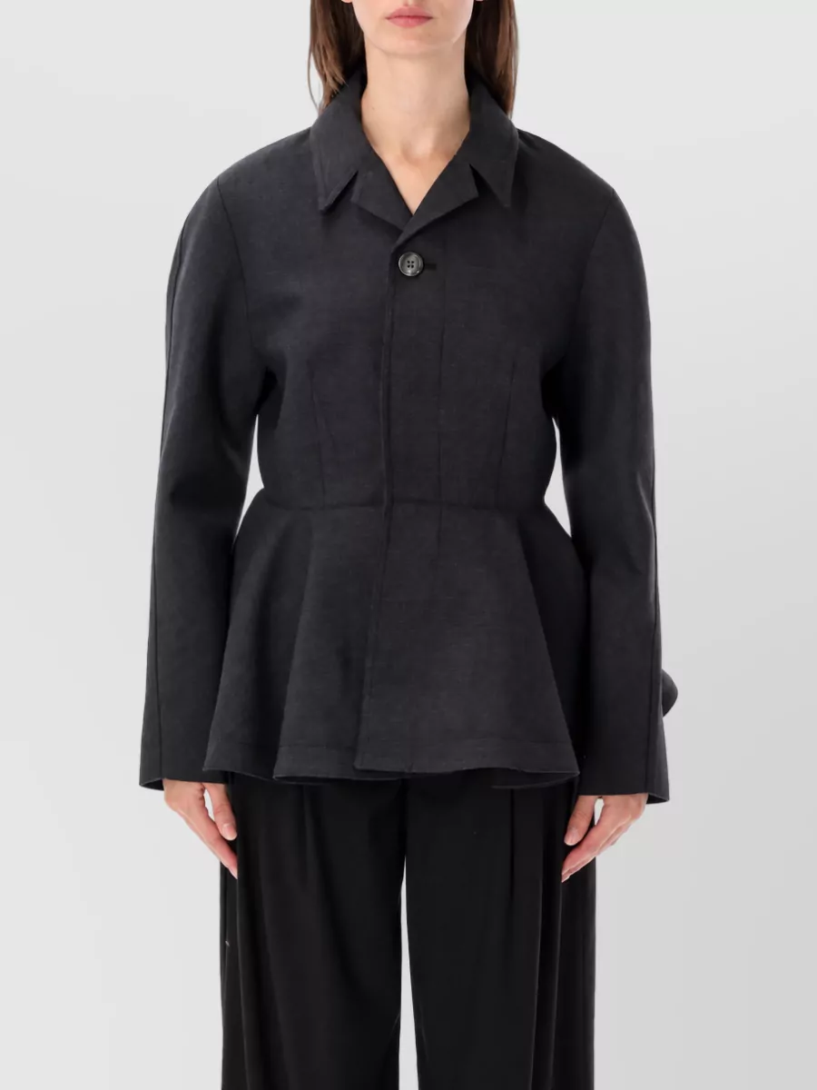 Ami Paris virgin wool single-breasted coat