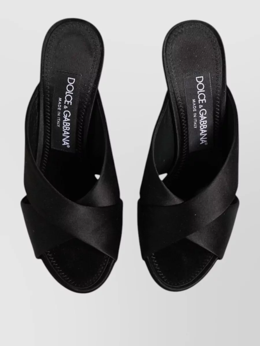 Dolce&Gabbana Silk High-Heel Mules