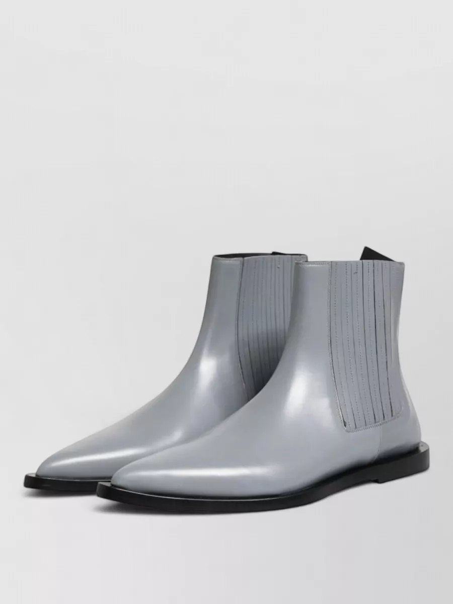 Dolce&Gabbana Leather Chelsea Ankle Boots