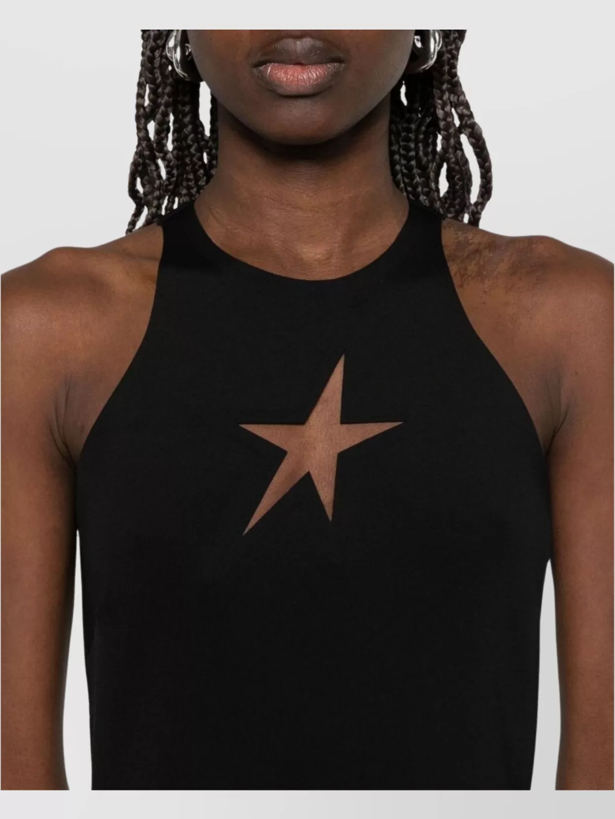 Mugler Knee Length Dress Star Cutout