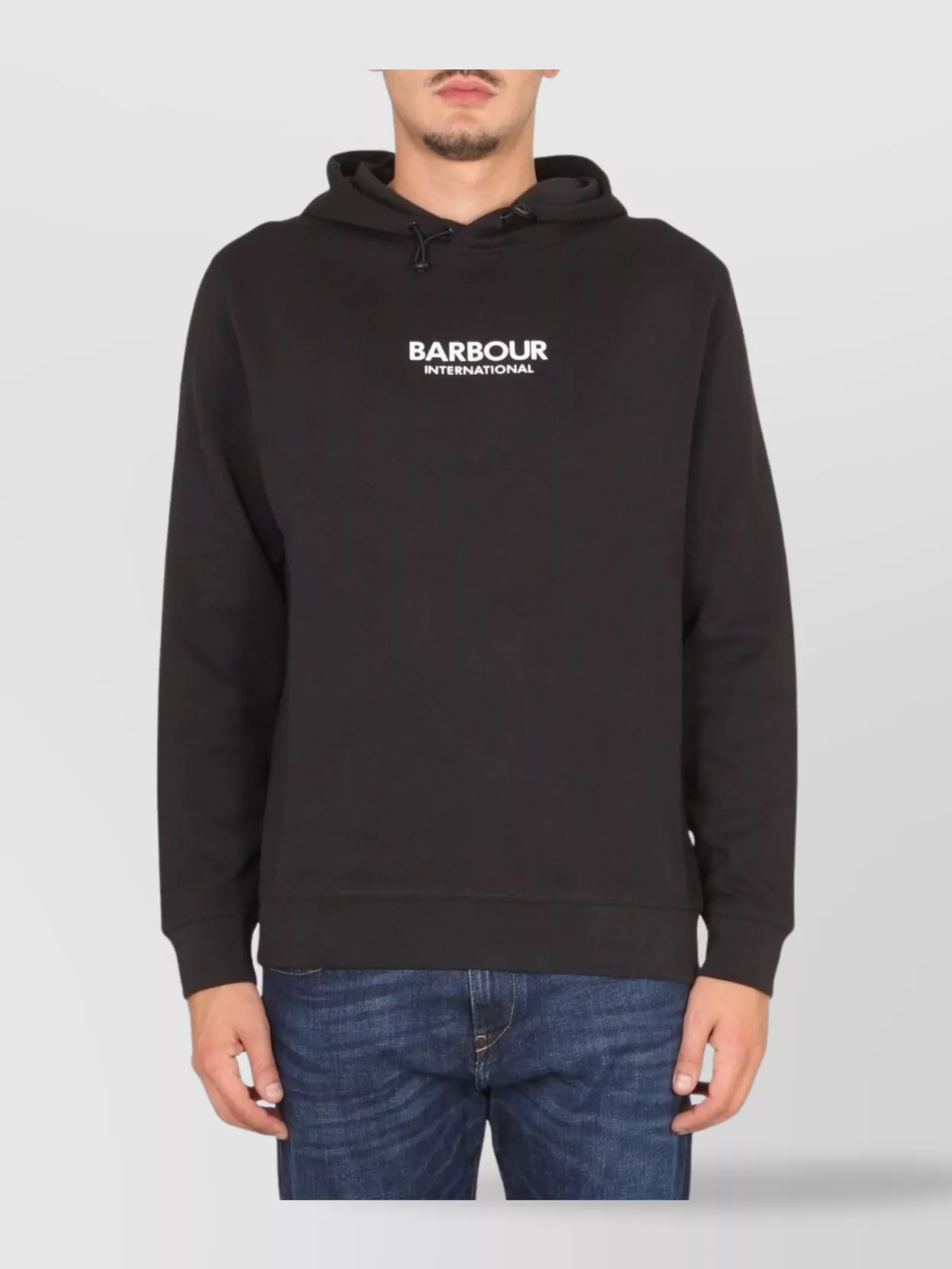 Barbour Hooded Collar Drawstring Hood Sweater