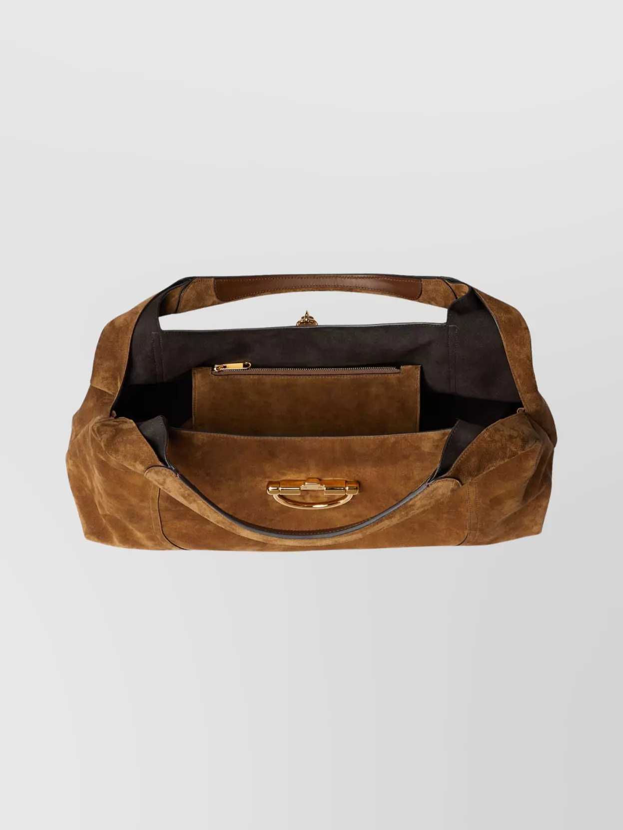 Gucci Maxi Shoulder Bag Suede Finish
