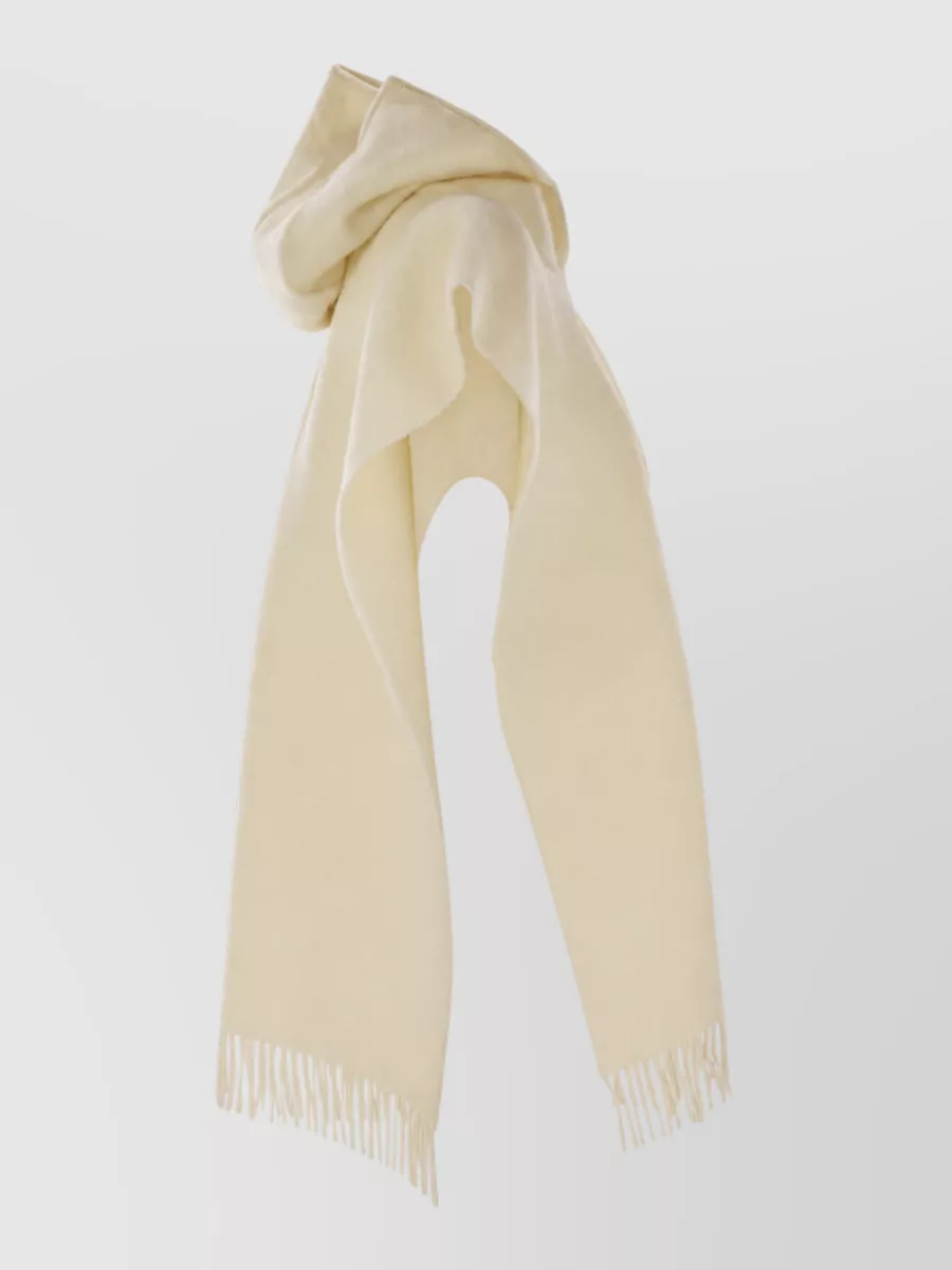 Brunello Cucinelli Double-Knit Wool And Cashmere Hooded Fringed Poncho