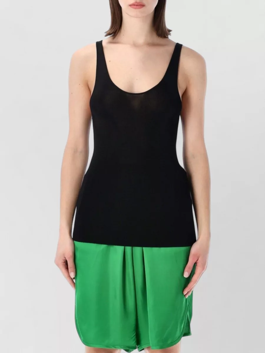 The Frankie Shop Ribbed slim-fit scoop-neck tank top