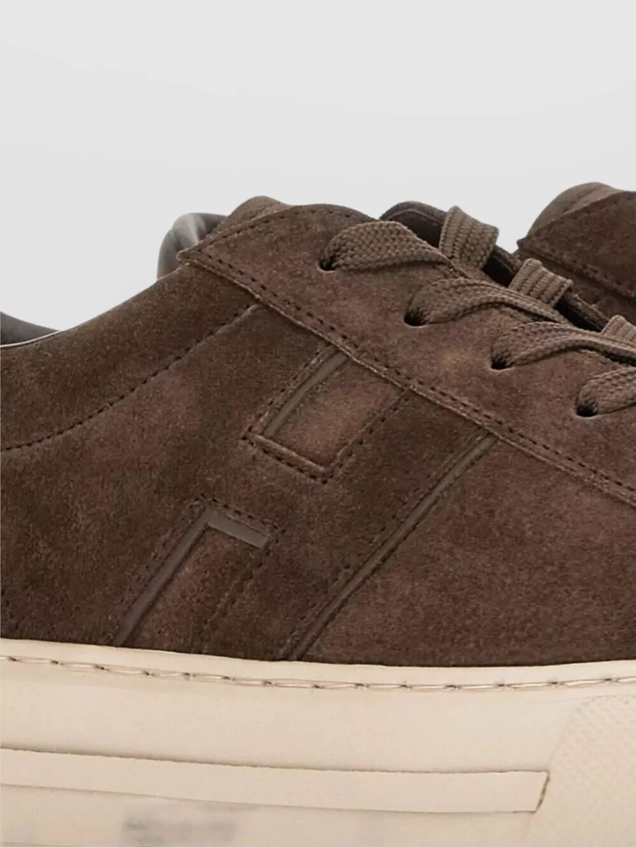 Hogan Round Toe Suede Sneakers