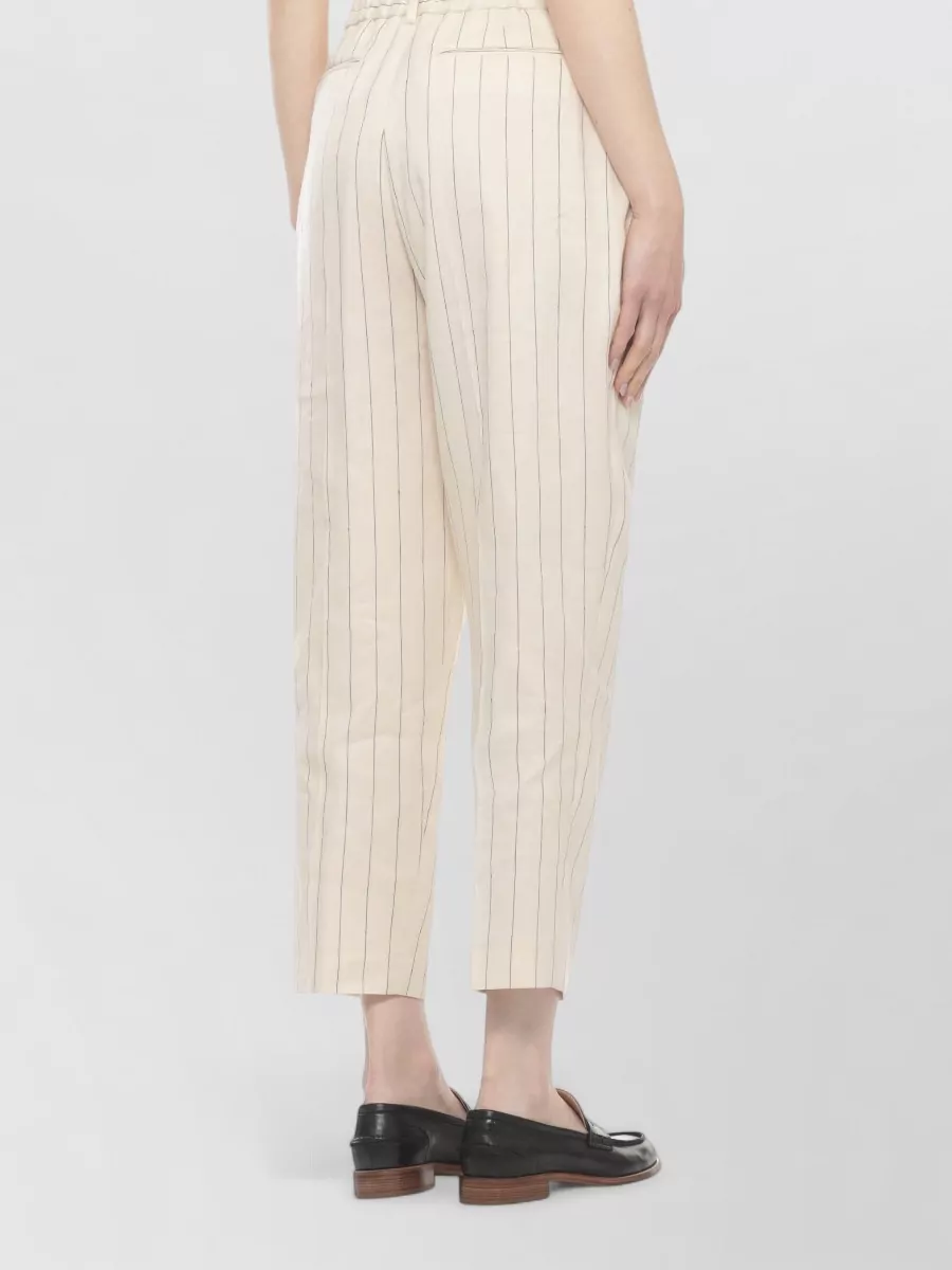 Pt Torino Striped Straight-Leg Trousers