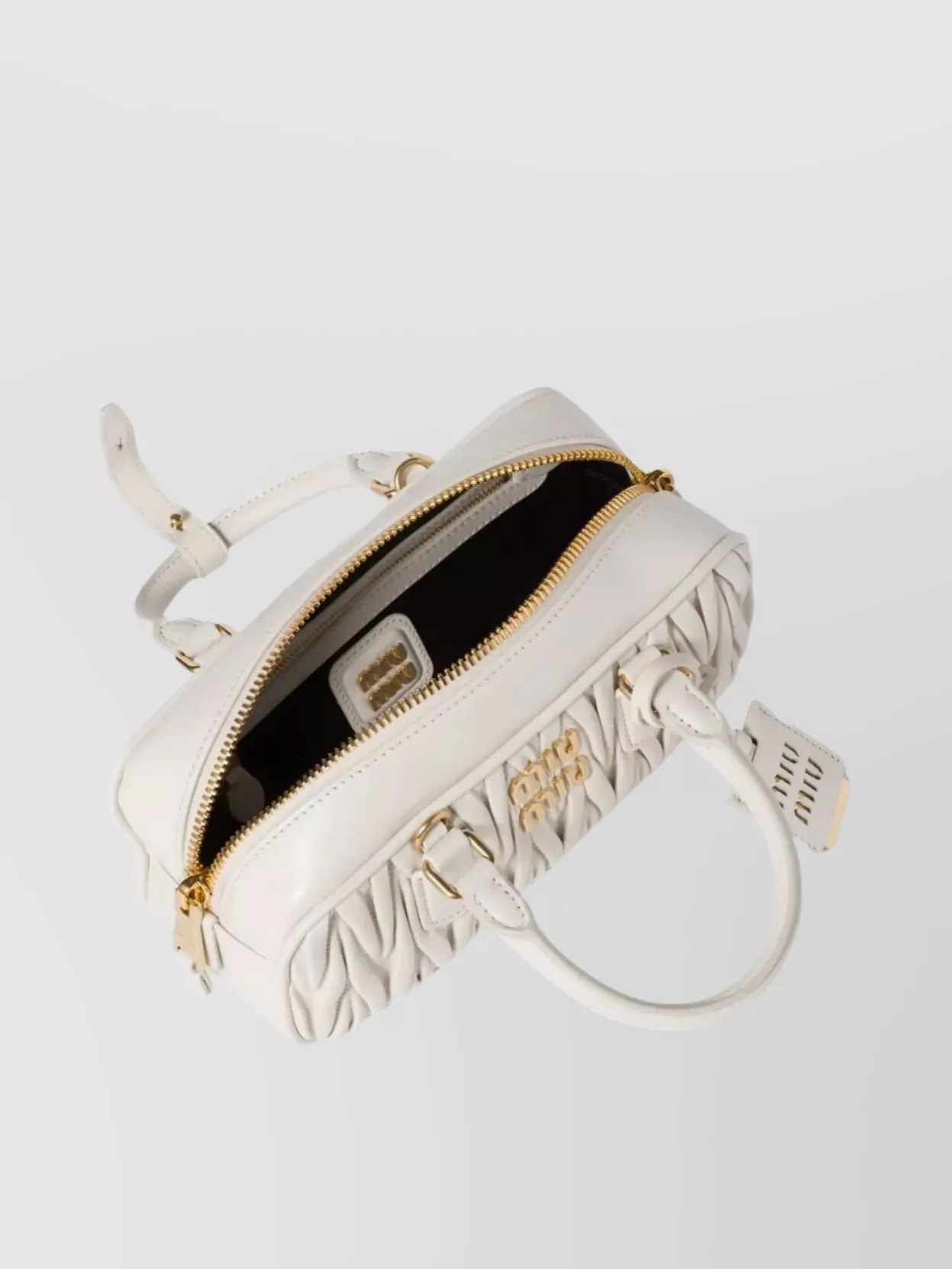 Miu Miu Quilted Top Handle Detachable Strap Bag
