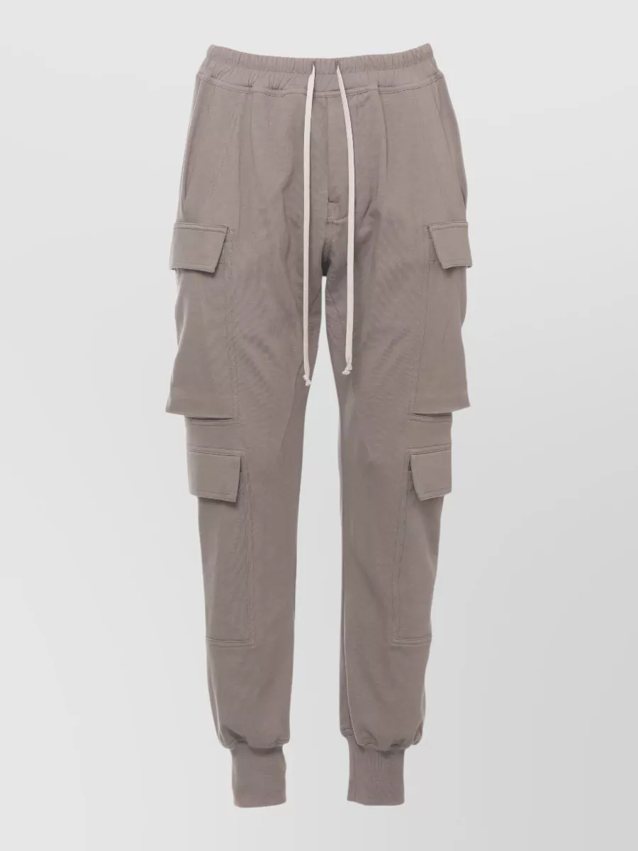 Rick Owens cotton straight-leg cargo track pants