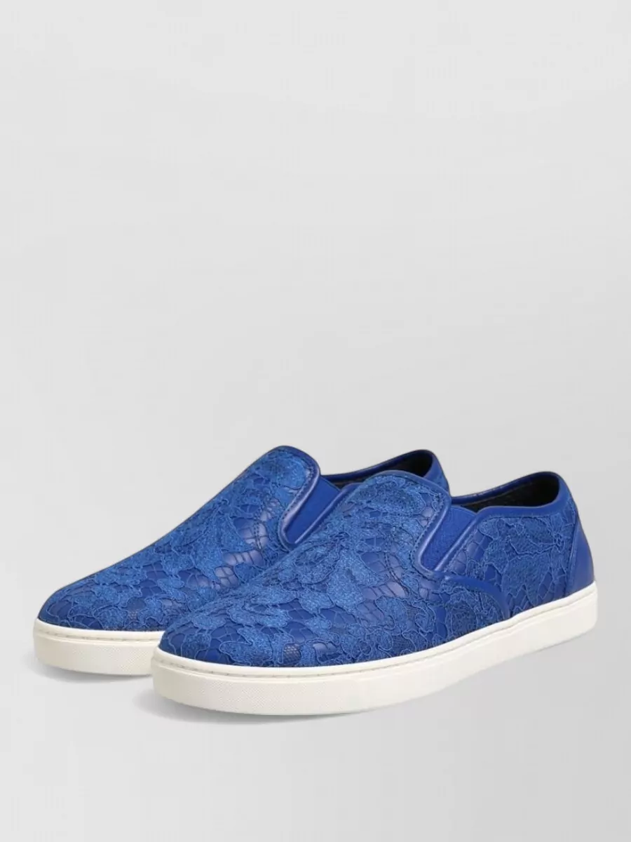 Dolce&Gabbana Leather Slip-On Sneakers