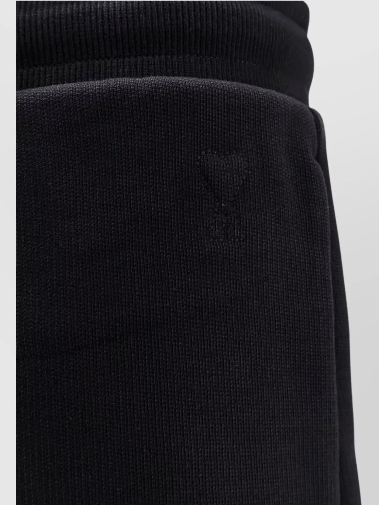 Ami Paris Cotton Jogging Shorts Back Patch Pocket