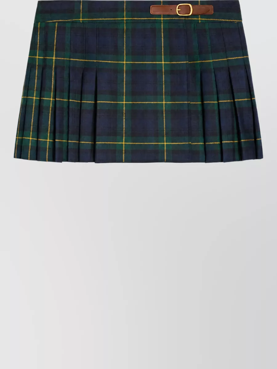 Celine wool pleated mini skirt