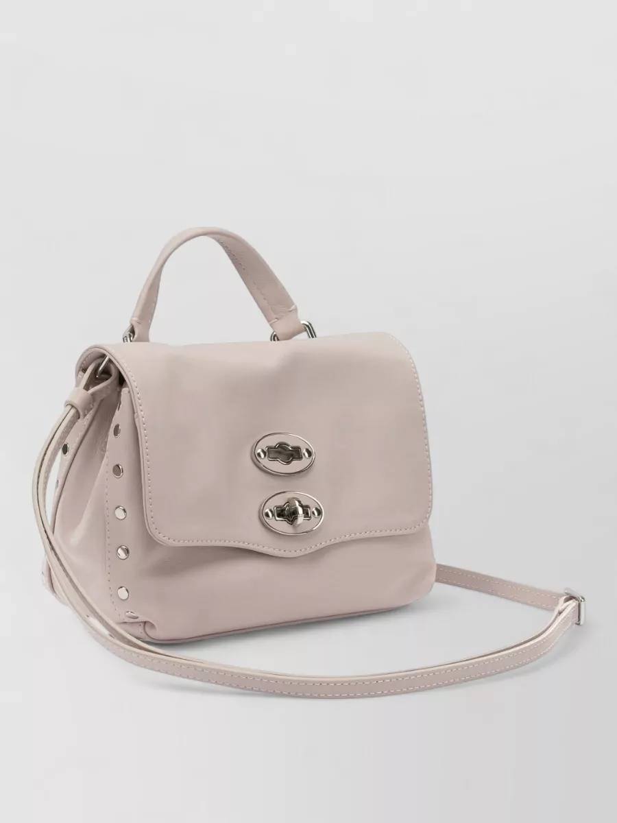 Zanellato Leather Studded Crossbody Bag