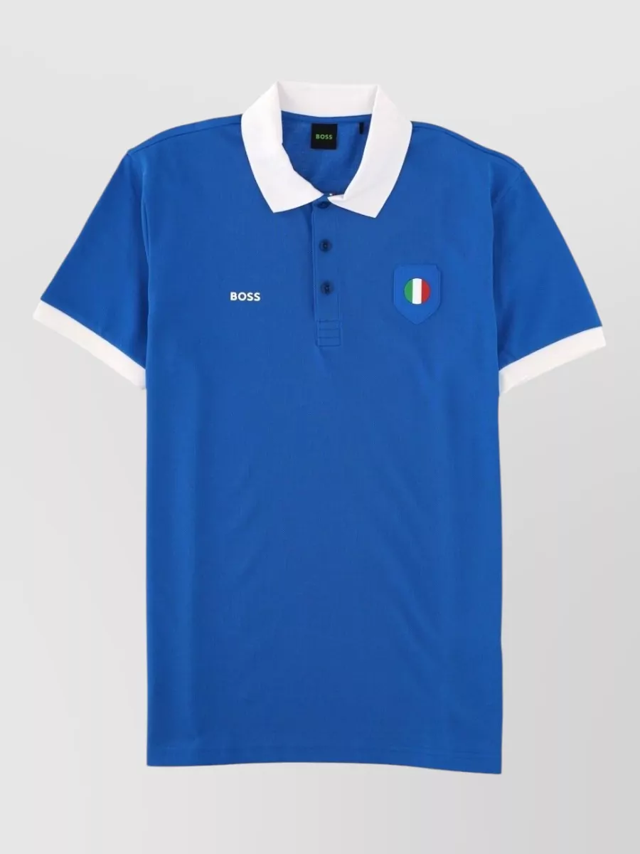 Boss cotton regular-fit polo shirt