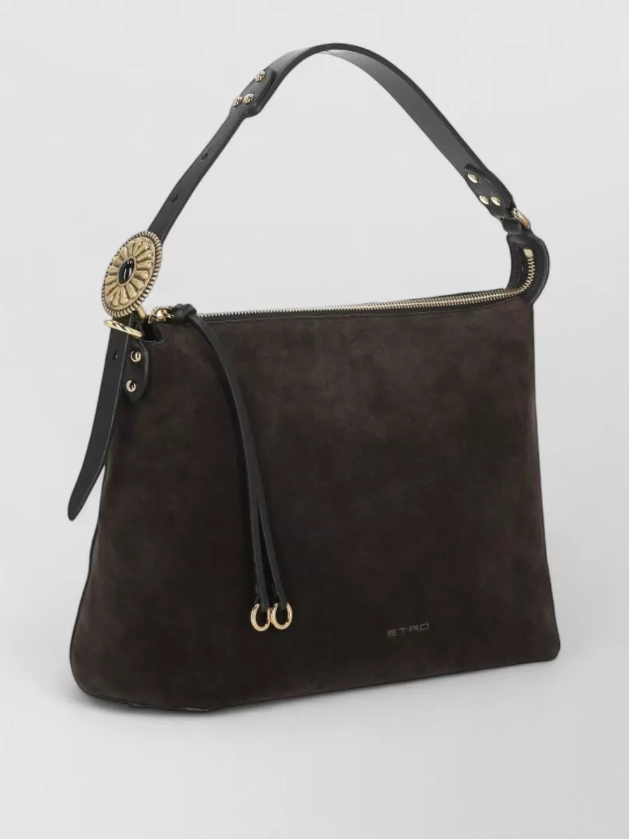 Etro Arnica Leather Clutch Bag