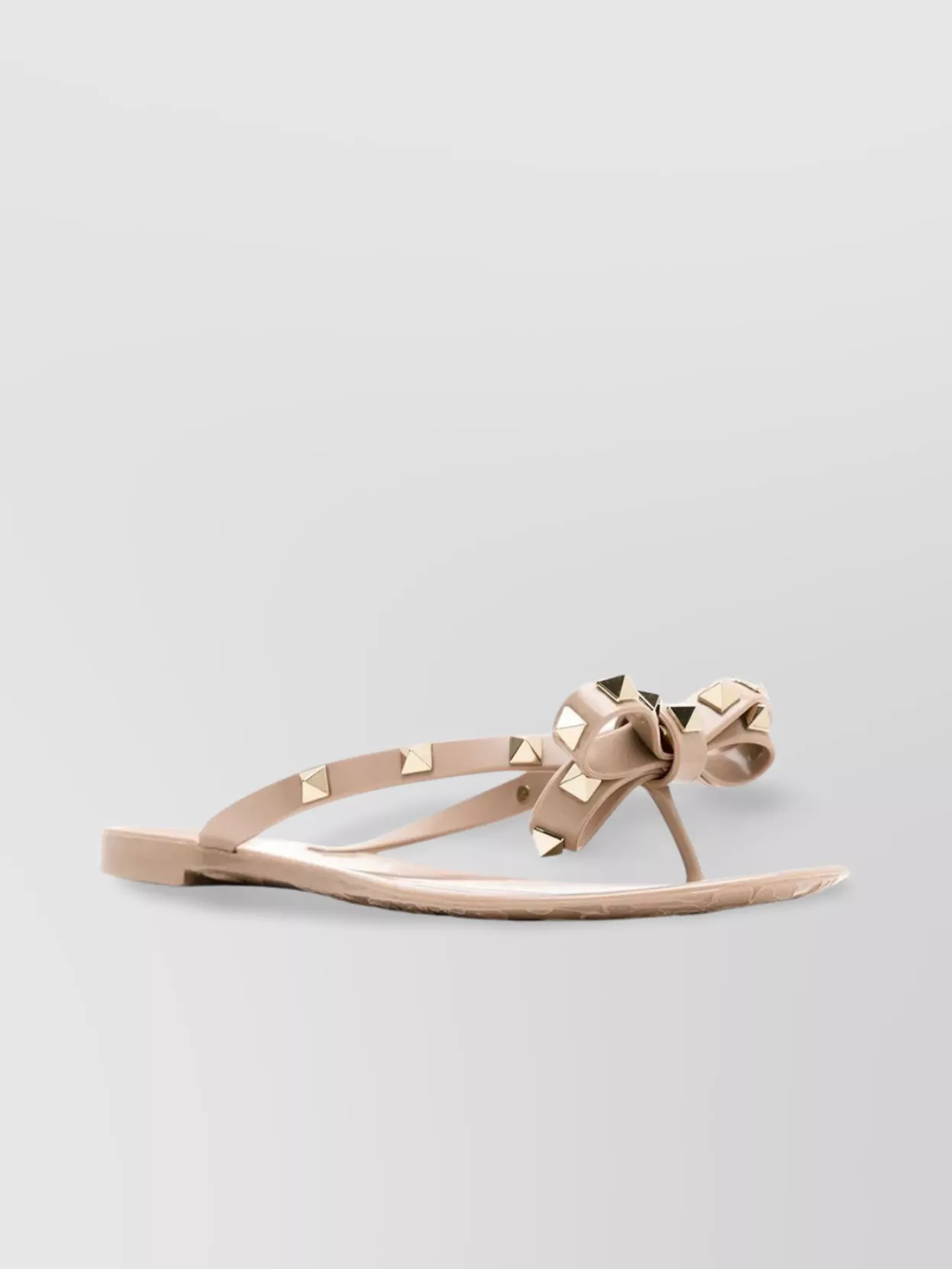 Valentino Garavani Lace Sole Flip Flops With Stud Embellishments