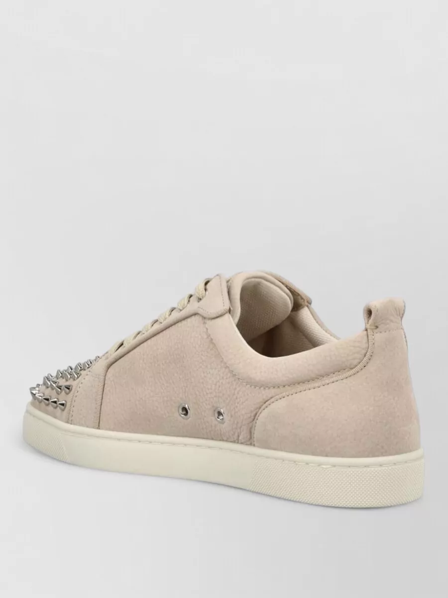 Christian Louboutin Spike-Embellished Leather Low-Top Sneakers