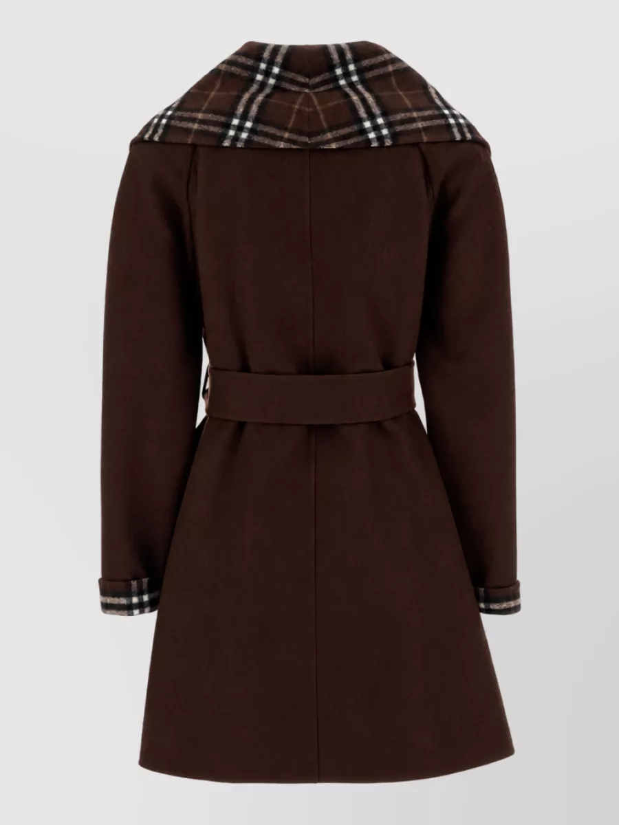 Burberry Embroidered Wool Coat