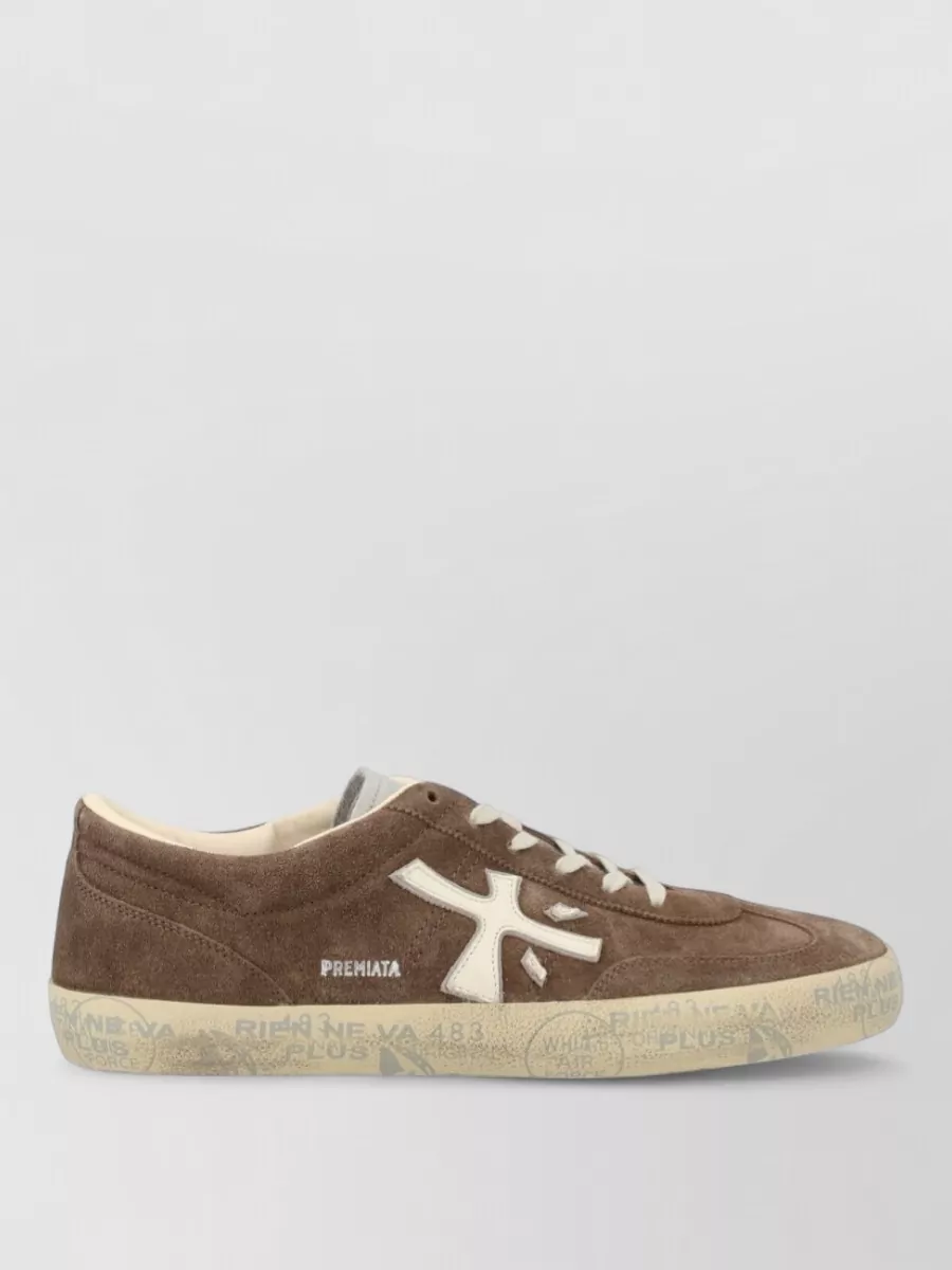 Premiata Leather Low-Top Sneakers