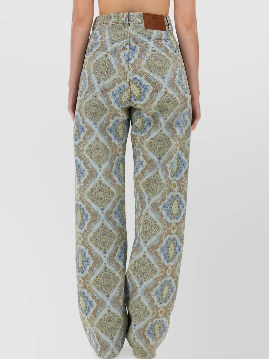 Etro Printed Denim Jeans