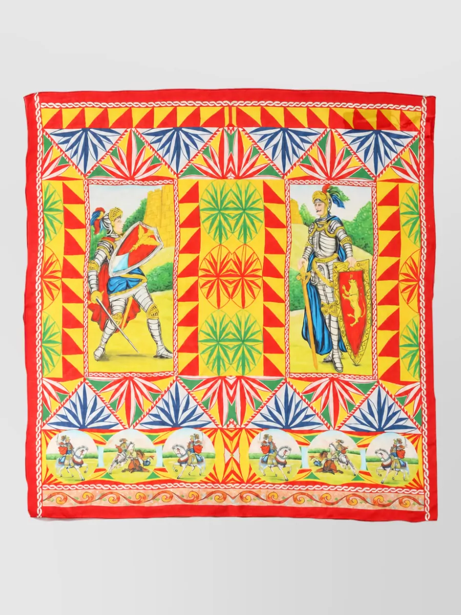 Dolce&Gabbana silk printed foulard scarf